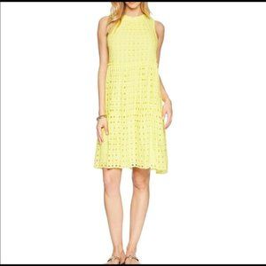Lilly Pulitzer Yellow Eyelet Dress Small